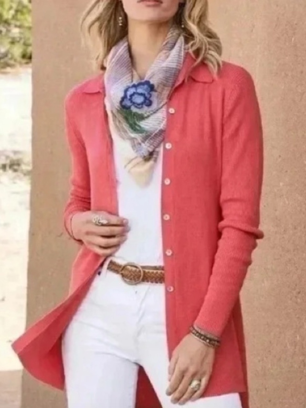 Peruvian Connection Blakely Button Up Long Cardigan Sweater